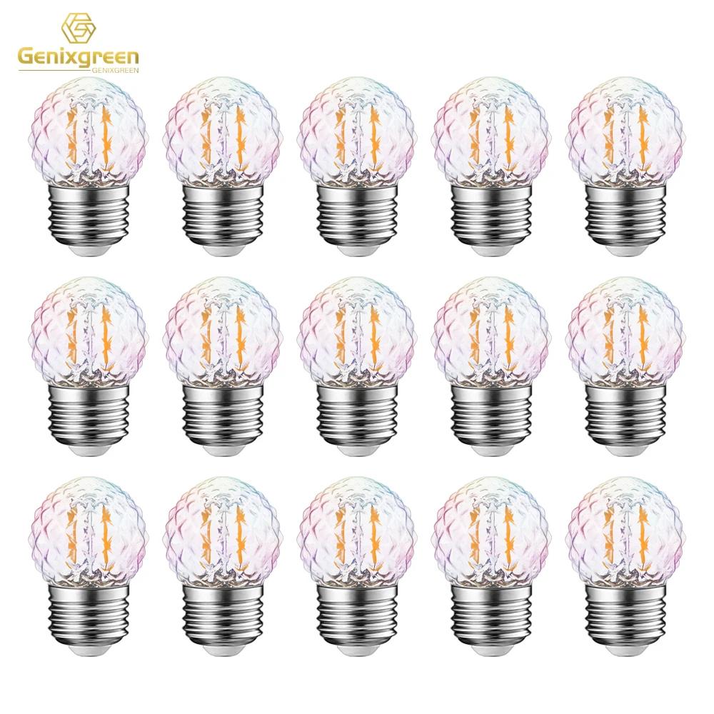 Genixgreen ̽ ̾Ƹ  LED ,    Ƽ äο , Ʈ Ʈ   , G40, 1W, E27, 220V